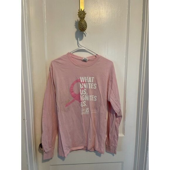 Fruit of the Loom Women's Size Medium Avon Breast Cancer Awareness Long Sleeve - Picture 1 of 6